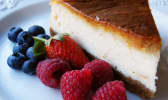 Cheesecake et fruits rouges
