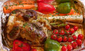 Gigot d'agneau et légumes