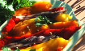 Poivrons et anchois marinés