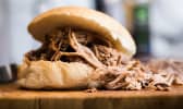 Hamburger pulled pork