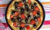 Pissaladière avec tomates cerises