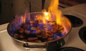 Banane flambée