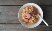 Soupe de mogettes et saucisse