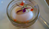 Oeuf en gelée, émulsion dashi et miso