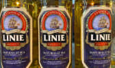 Bouteilles d'aquavit Linie