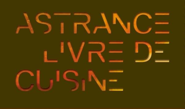 Astrance - Livre de cuisine