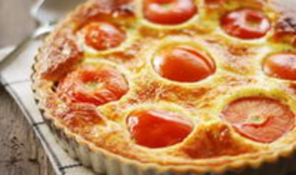 Tarte au chèvre et tomates