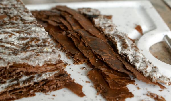 Feuilletage au chocolat : le tourage