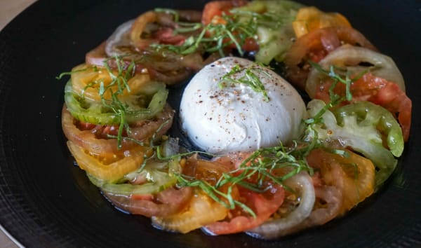 Carpaccio de tomates mozzarella