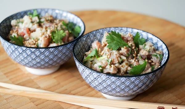 Tartare de thon aux saveurs asiatiques