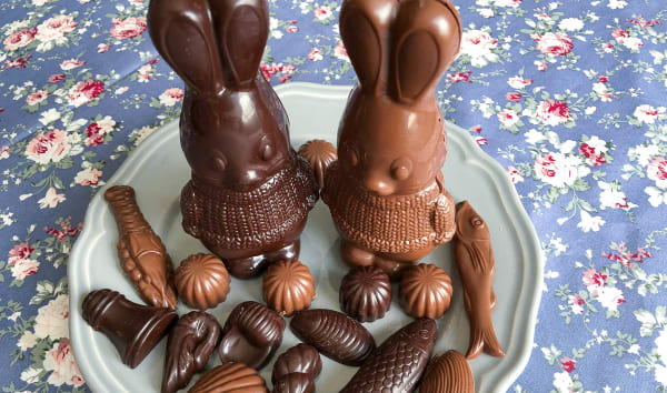 Lapins de Pâques au chocolat