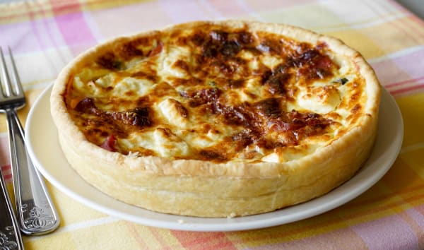 Quiche lardons fromage