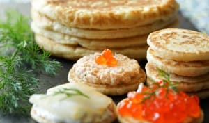 Blinis vegan à la farine de lentilles vertes – Nina Con Limón