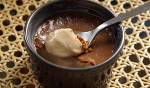 Pots de crème au chocolat blanc et lait de coco (sans lactose