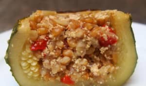 Légumes farcis au petit épeautre et au tofu