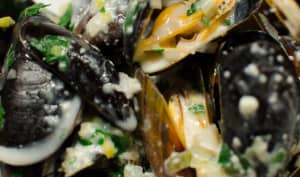 Moules au Roquefort