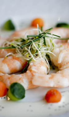 Assiette de crevettes