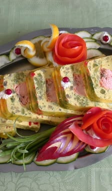 Terrine de poisson en tranches