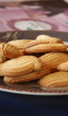 Biscuits sur assiette