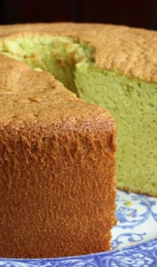 Chiffon cake au pandan