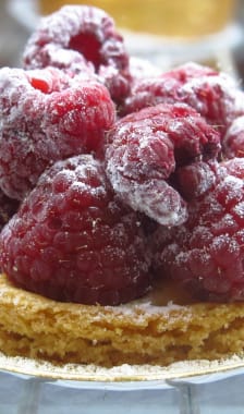 Tarte aux framboises