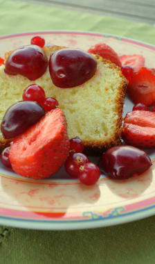 Gâteau au yaourt aux fruits rouges