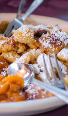 Kaiserschmarrn, compote et chantilly