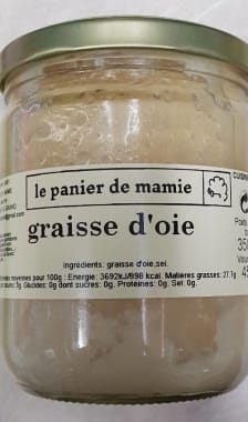 Bocal de graisse d'oie