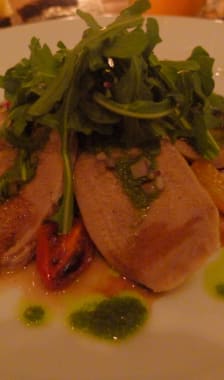 Langue de veau avec mesclun