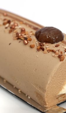 Bûche bavaroise aux marrons