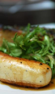 Boudin blanc et salade