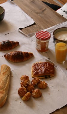 Table de petit déjeuner continental classique