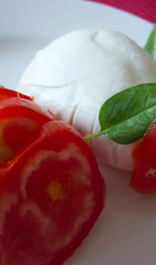 Tomates, Mozzarella et Basilic