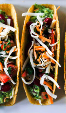 Tacos mexicains végétariens