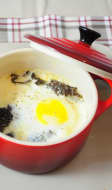 Oeuf cocotte aux morilles