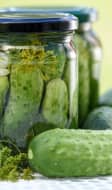 Cornichons en bocaux
