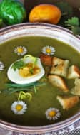 Potage aux pâquerettes