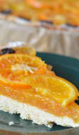 Part de gâteau à l'orange