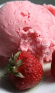Yaourt glacé à la fraise