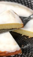 Gâteau nantais et son glaçage au rhum blanc