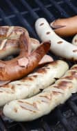 Cervelas cuits au barbecue