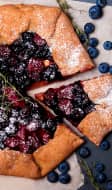 Tarte rustique aux myrtilles