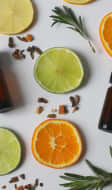 Huiles essentielles de citron et d'orange
