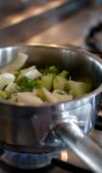 Cuisson des Poireaux.