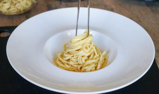 Assiette de fettuccine