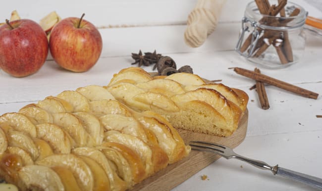 Tarte briochée aux pommes