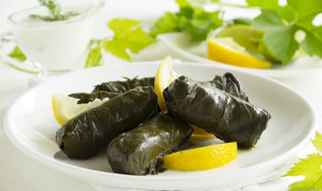 Assiette de dolmas