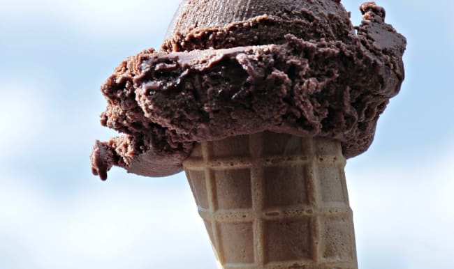 Glace au chocolat