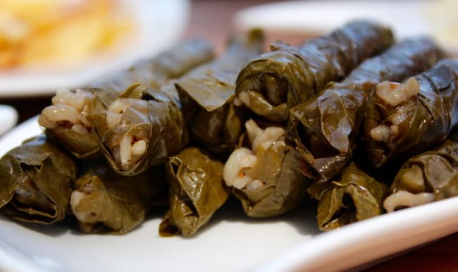 Sarma, plat turc à base de feuilles de vigne