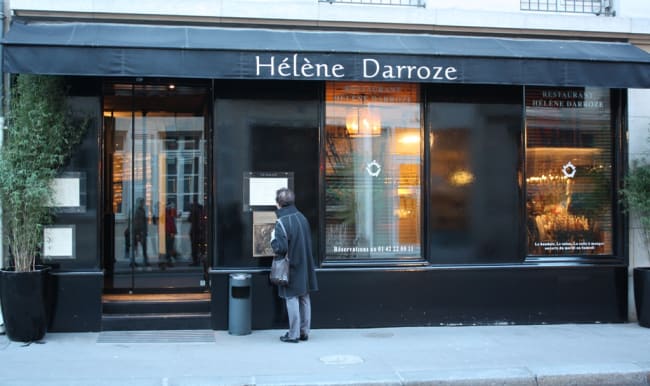 Devanture du restaurant Hélène Darroze